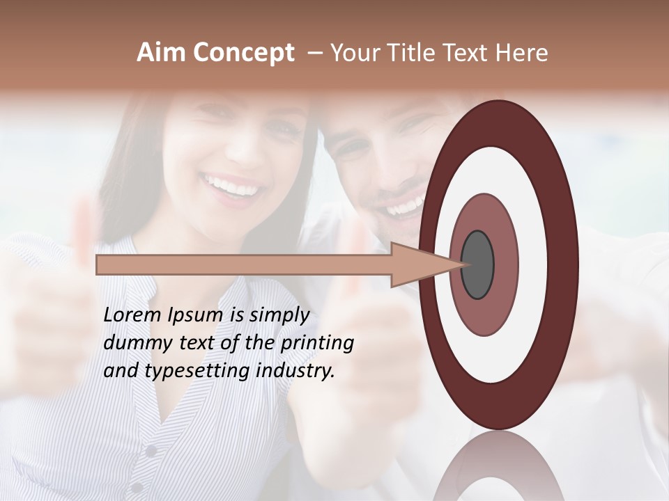 Caucasian Happy Happiness PowerPoint Template