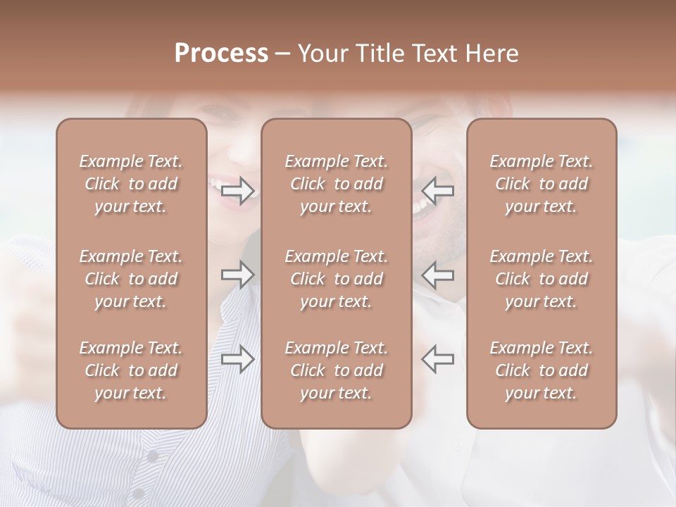 Caucasian Happy Happiness PowerPoint Template