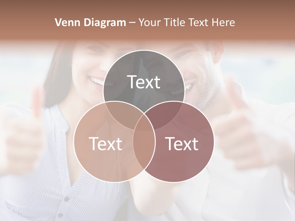 Caucasian Happy Happiness PowerPoint Template