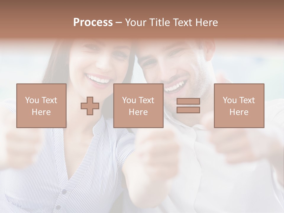Caucasian Happy Happiness PowerPoint Template
