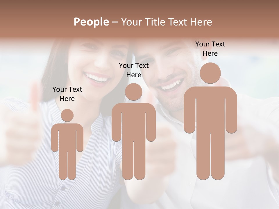 Caucasian Happy Happiness PowerPoint Template
