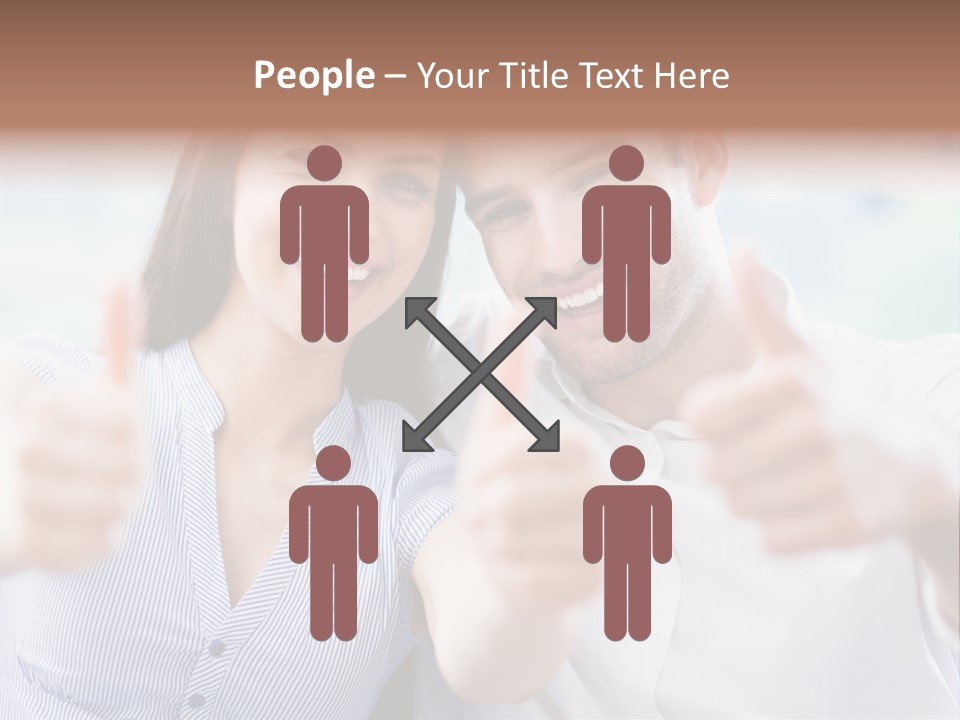 Caucasian Happy Happiness PowerPoint Template