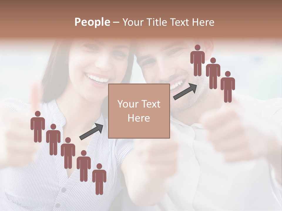 Caucasian Happy Happiness PowerPoint Template