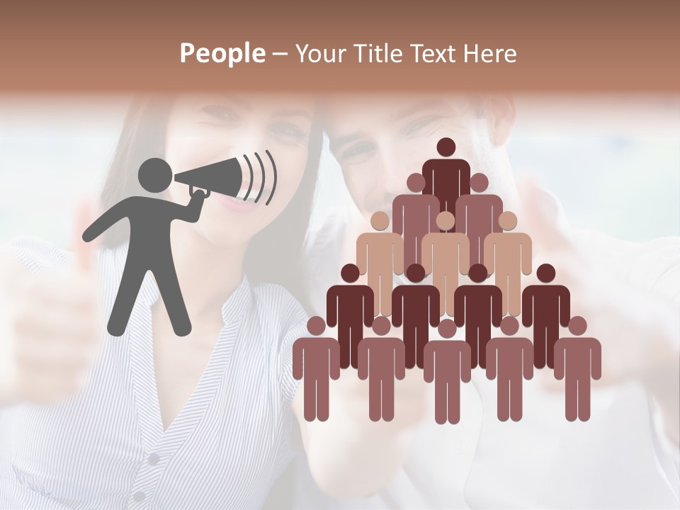 Caucasian Happy Happiness PowerPoint Template