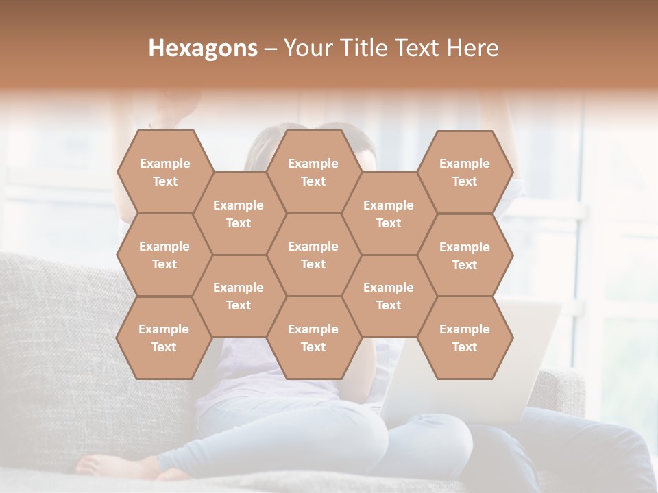 Sofa Internet Relaxing PowerPoint Template