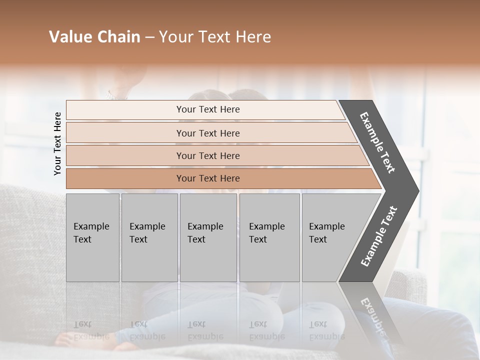 Sofa Internet Relaxing PowerPoint Template