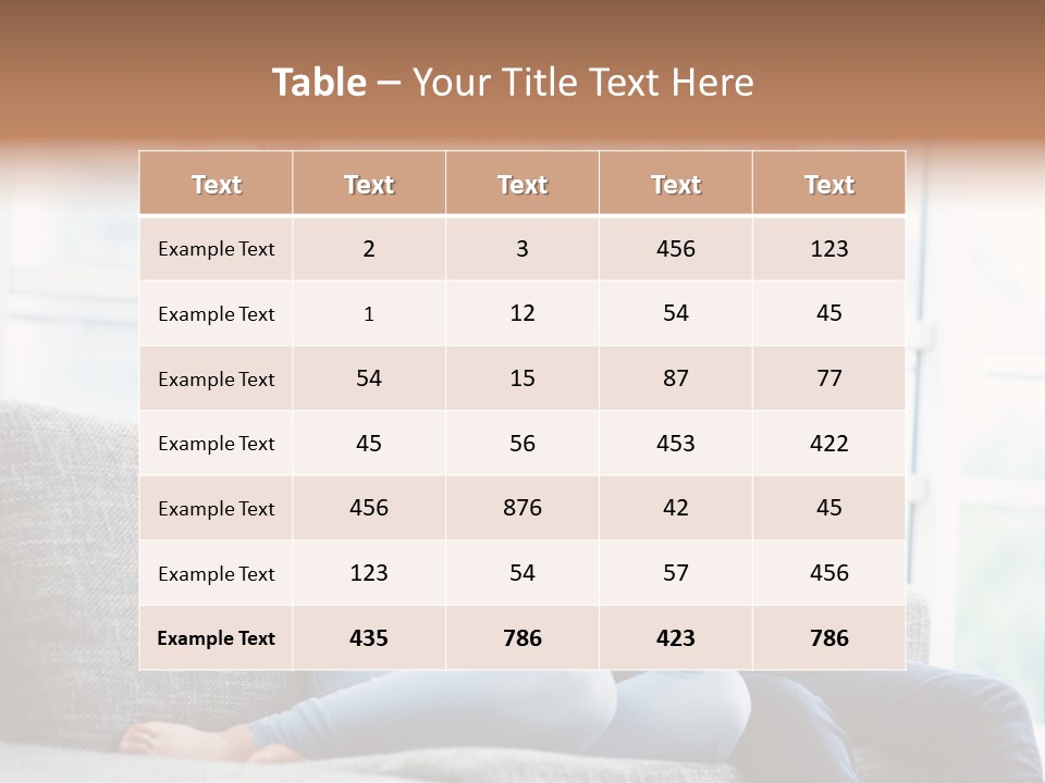 Sofa Internet Relaxing PowerPoint Template