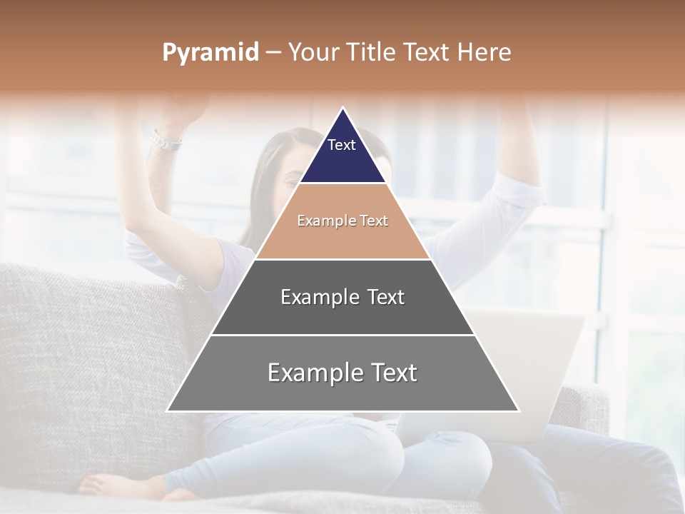 Sofa Internet Relaxing PowerPoint Template