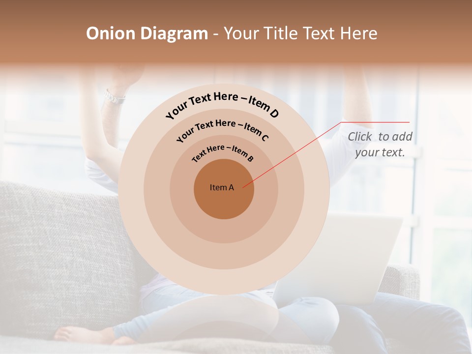 Sofa Internet Relaxing PowerPoint Template