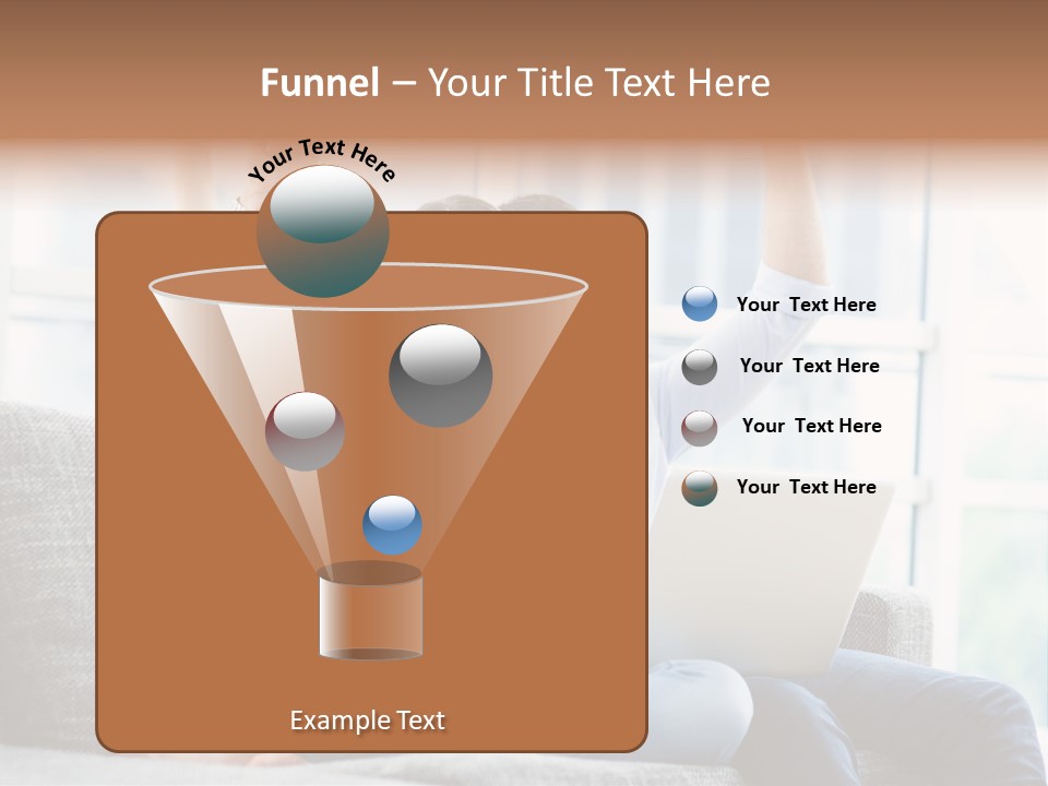Sofa Internet Relaxing PowerPoint Template