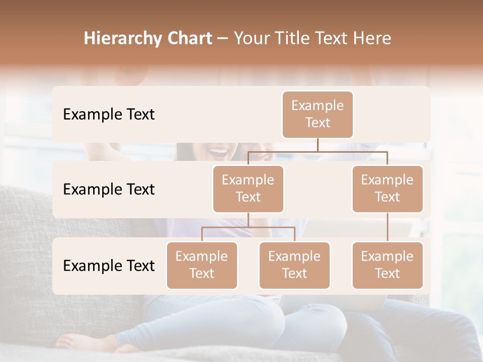 Sofa Internet Relaxing PowerPoint Template