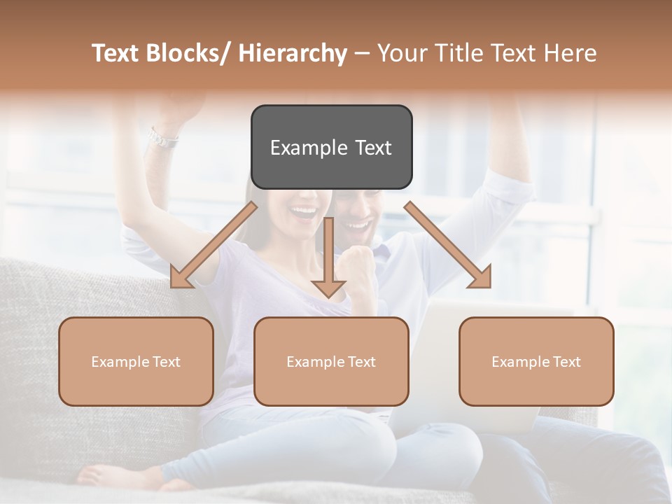 Sofa Internet Relaxing PowerPoint Template