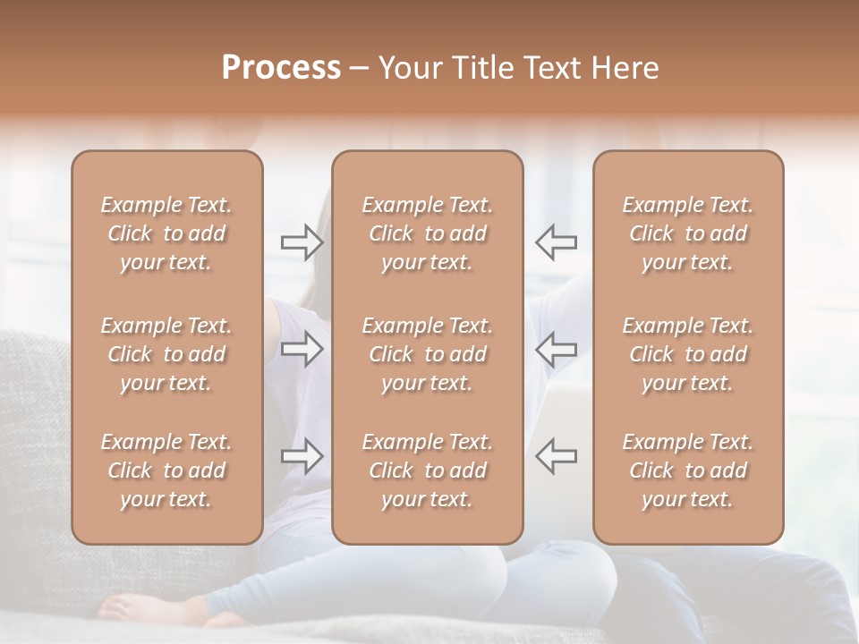 Sofa Internet Relaxing PowerPoint Template