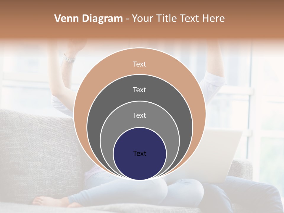 Sofa Internet Relaxing PowerPoint Template