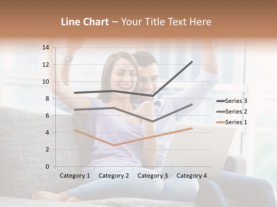 Sofa Internet Relaxing PowerPoint Template
