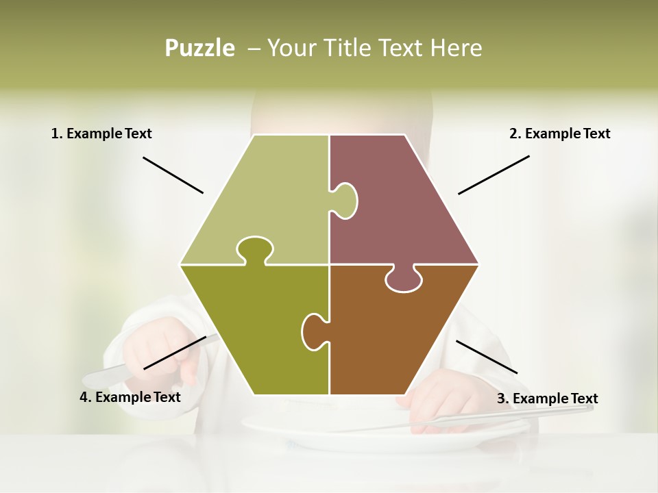 Little Dining Girl PowerPoint Template