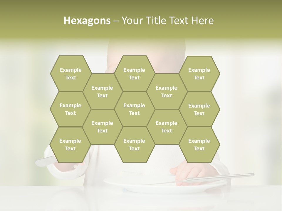 Little Dining Girl PowerPoint Template