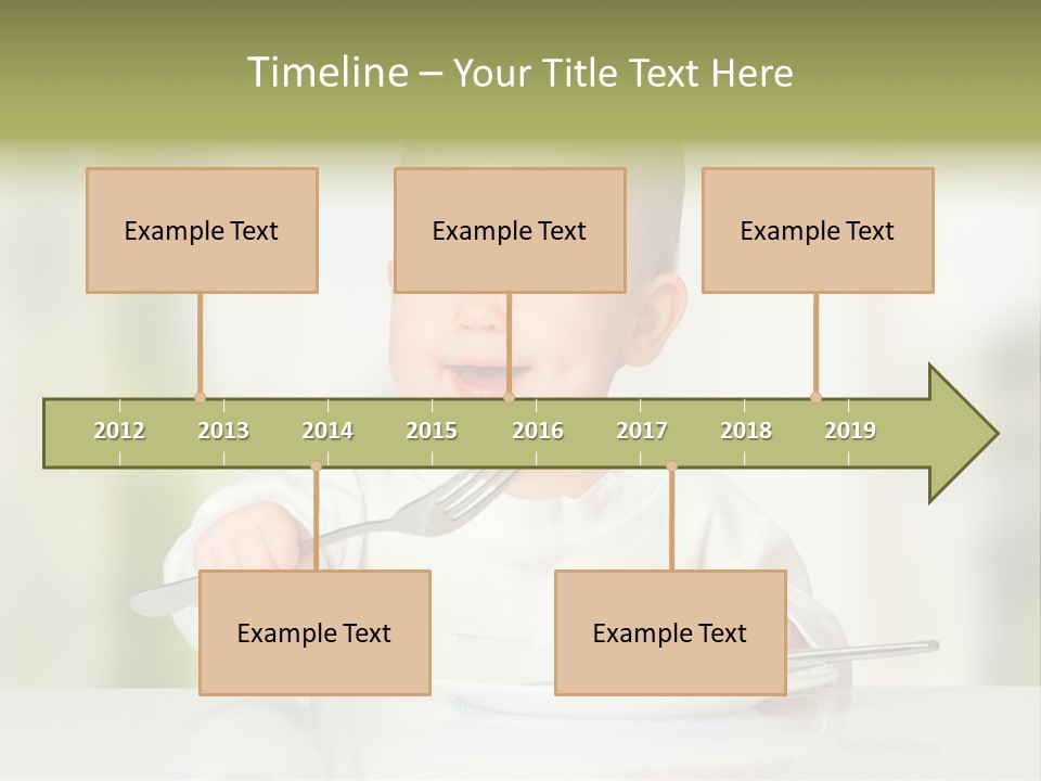 Little Dining Girl PowerPoint Template