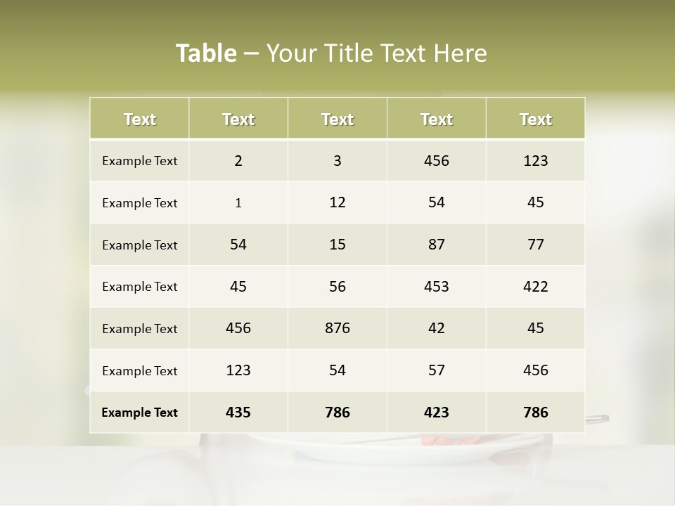 Little Dining Girl PowerPoint Template