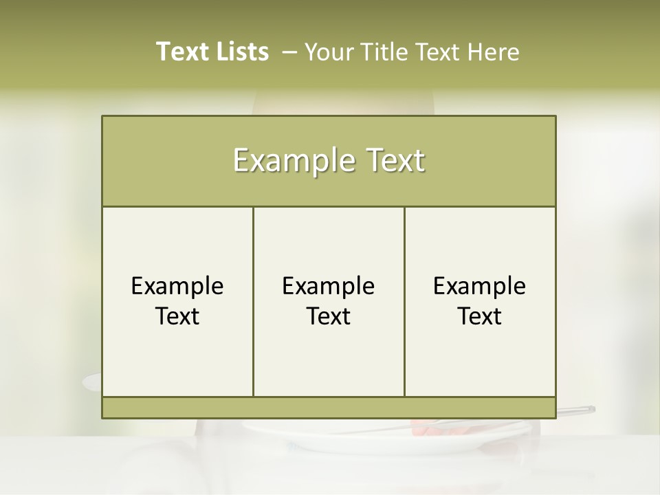 Little Dining Girl PowerPoint Template