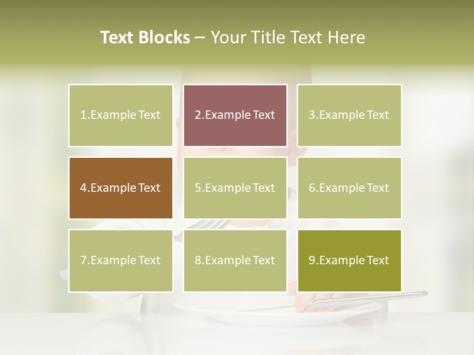 Little Dining Girl PowerPoint Template