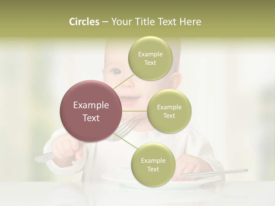 Little Dining Girl PowerPoint Template