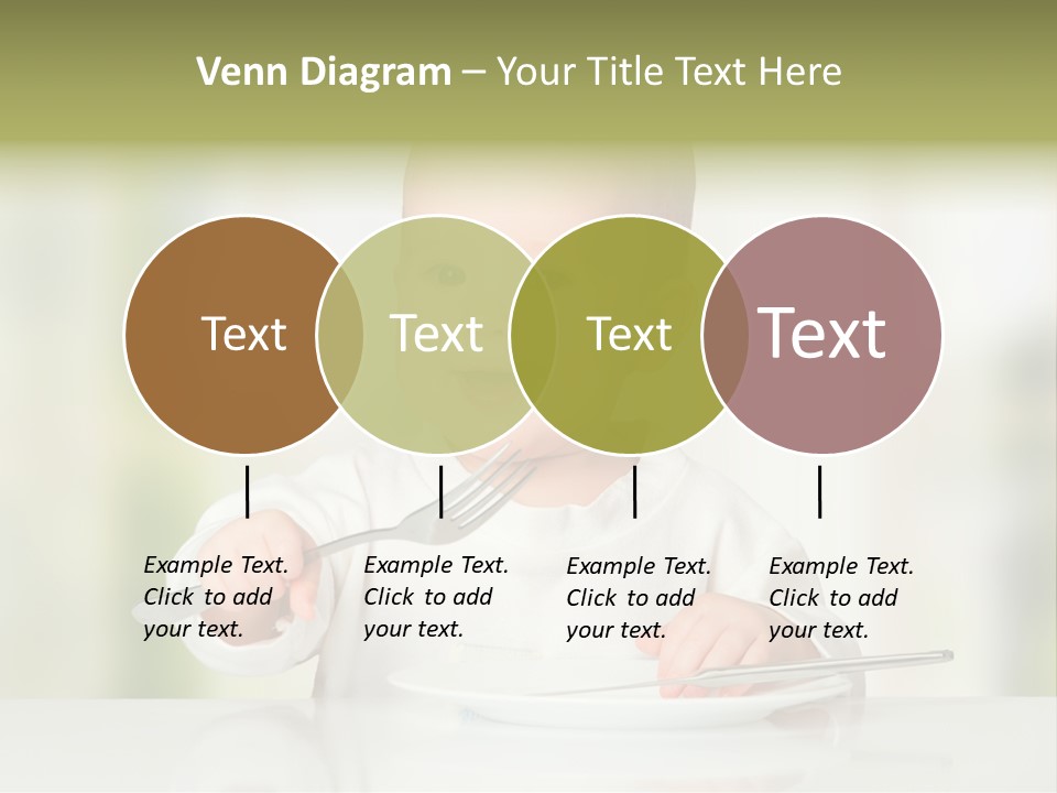 Little Dining Girl PowerPoint Template