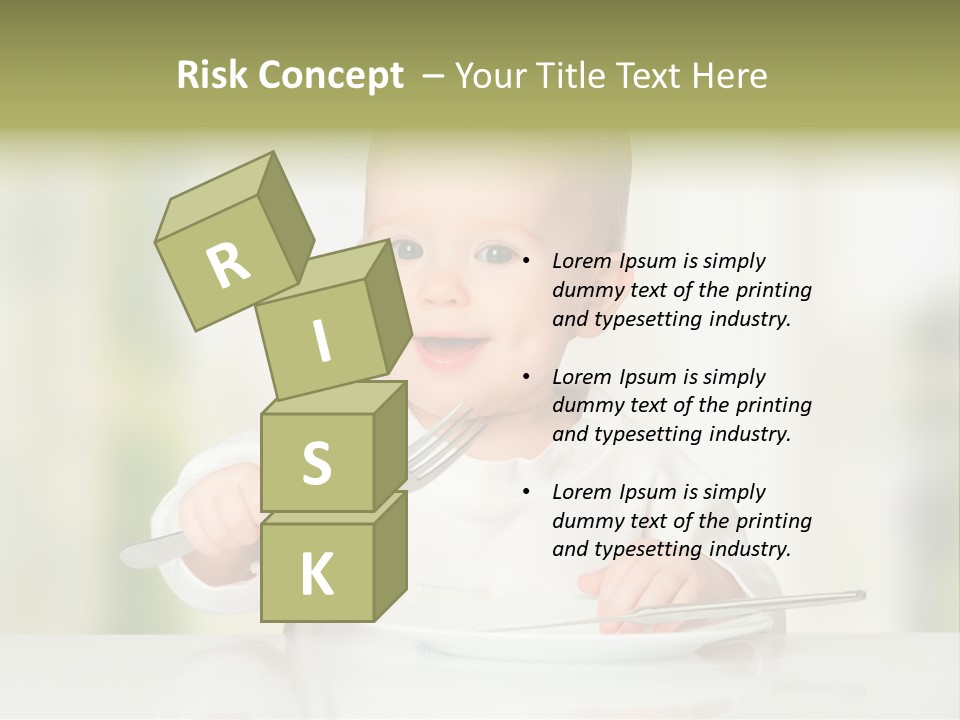 Little Dining Girl PowerPoint Template