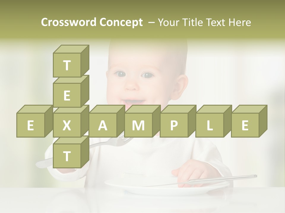 Little Dining Girl PowerPoint Template