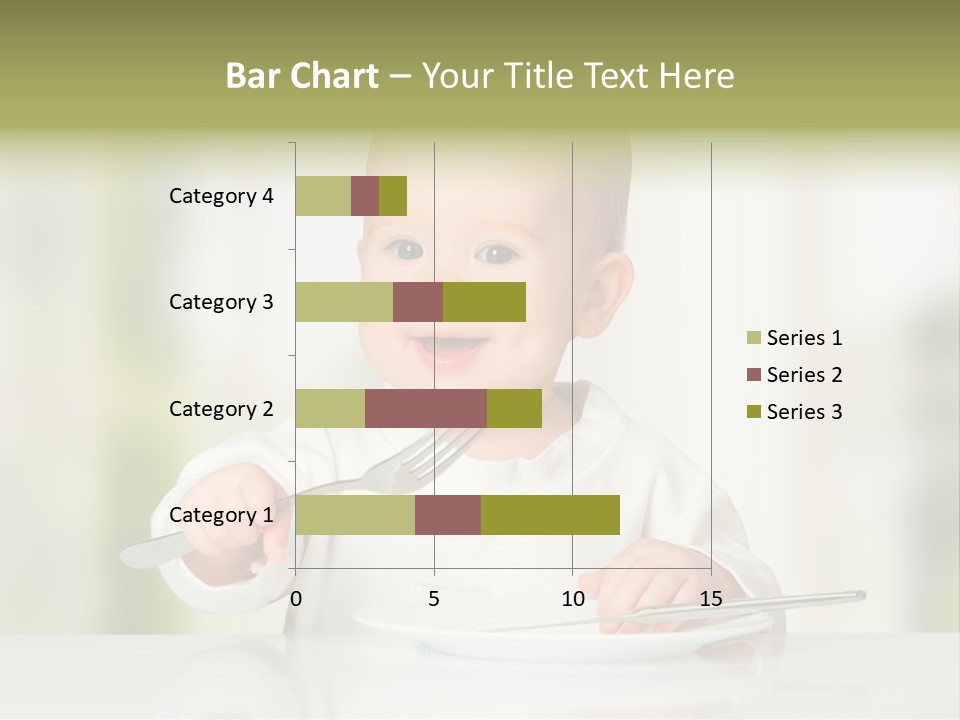 Little Dining Girl PowerPoint Template
