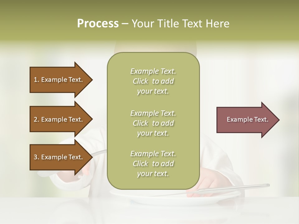 Little Dining Girl PowerPoint Template