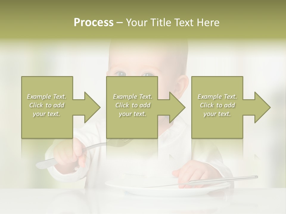 Little Dining Girl PowerPoint Template