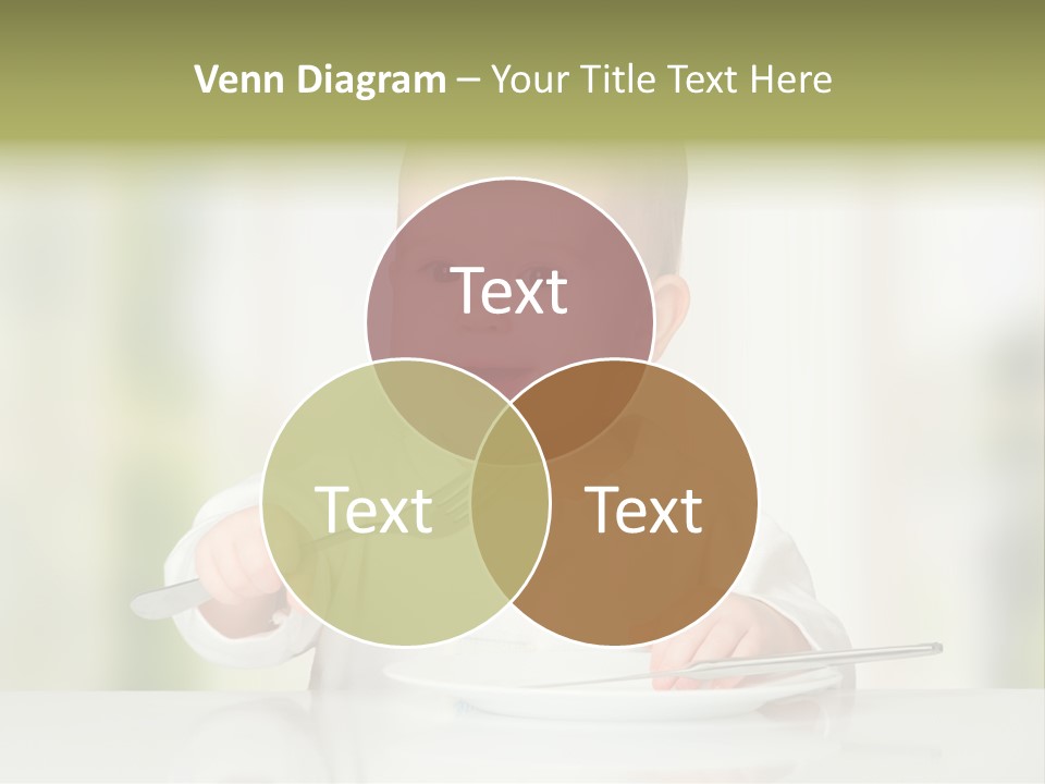 Little Dining Girl PowerPoint Template