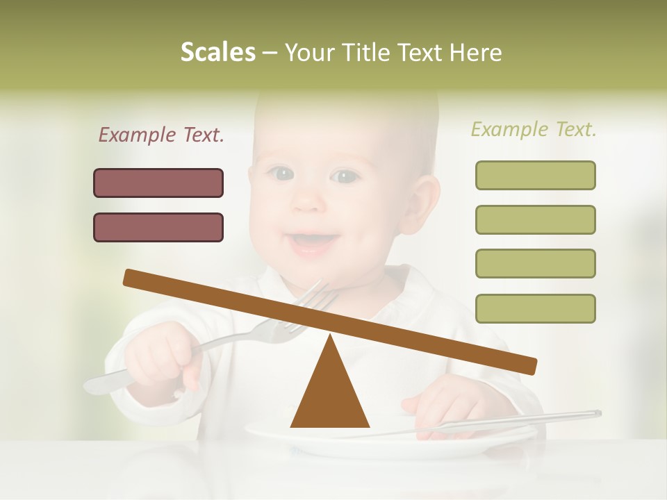 Little Dining Girl PowerPoint Template