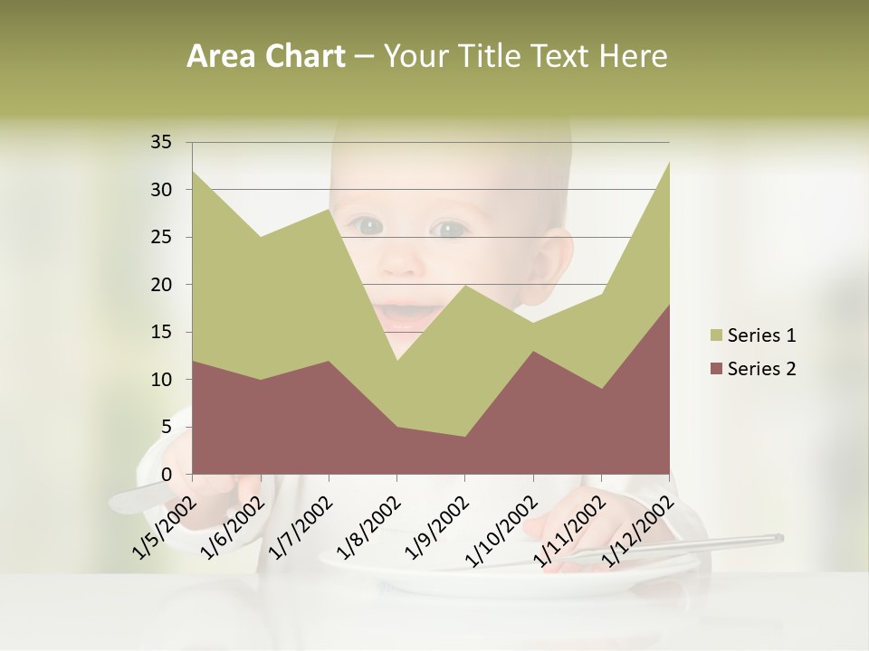 Little Dining Girl PowerPoint Template