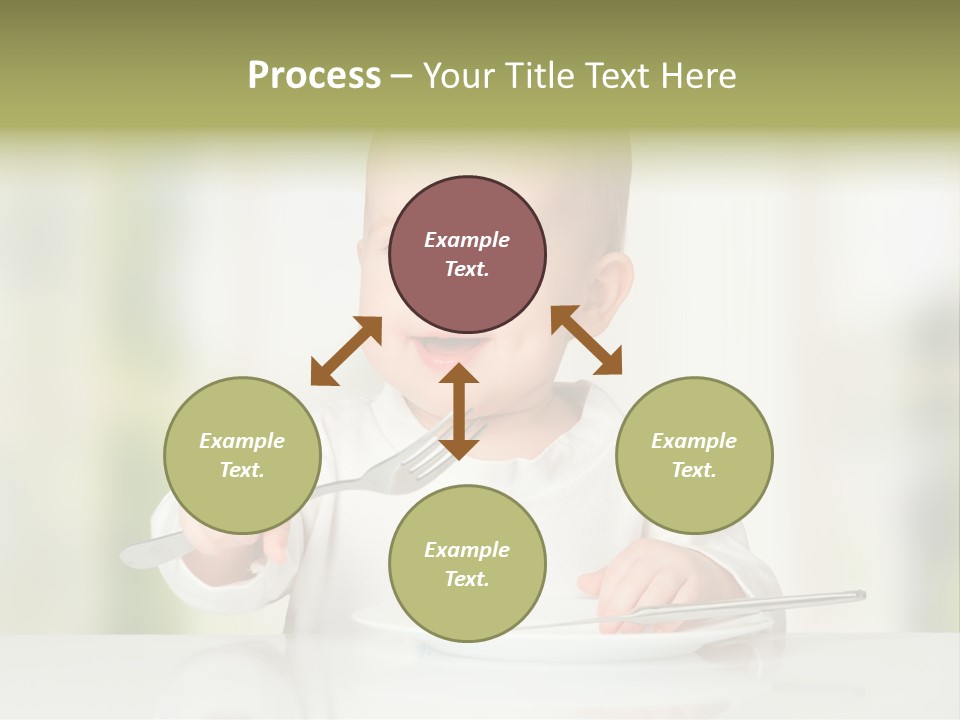 Little Dining Girl PowerPoint Template