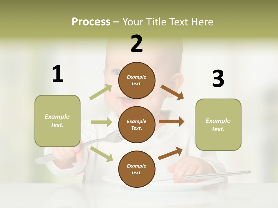 Little Dining Girl PowerPoint Template