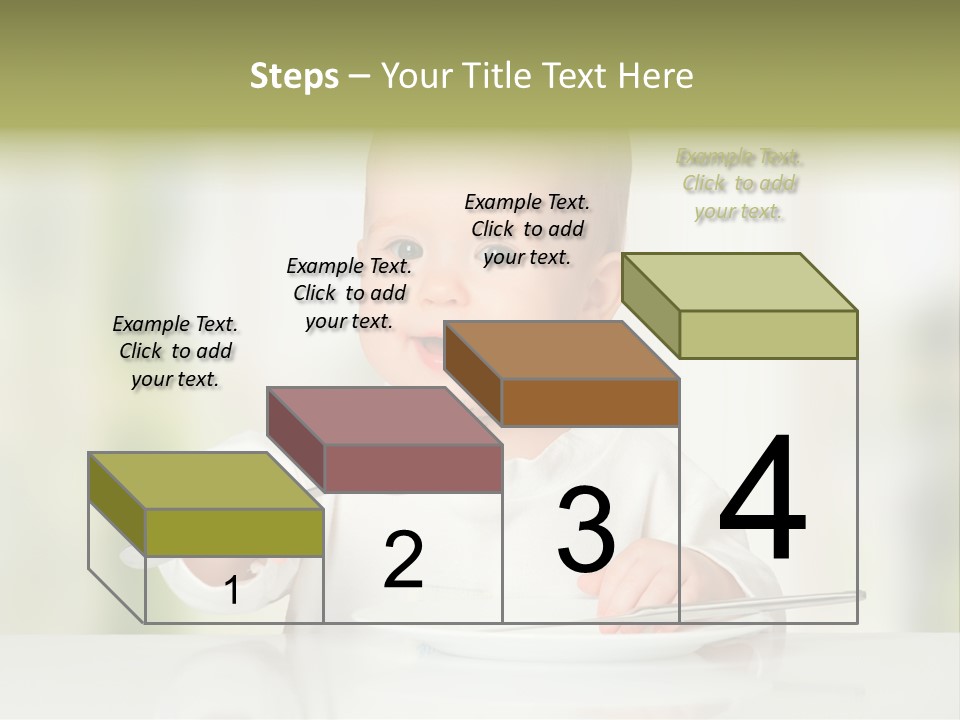 Little Dining Girl PowerPoint Template