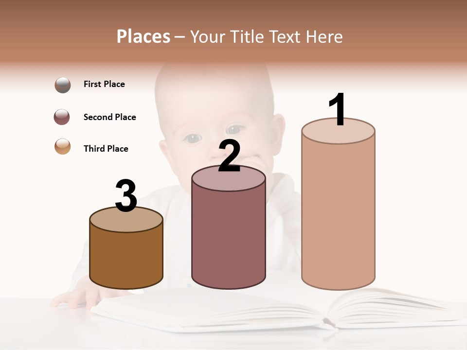Isolated Infant Human PowerPoint Template
