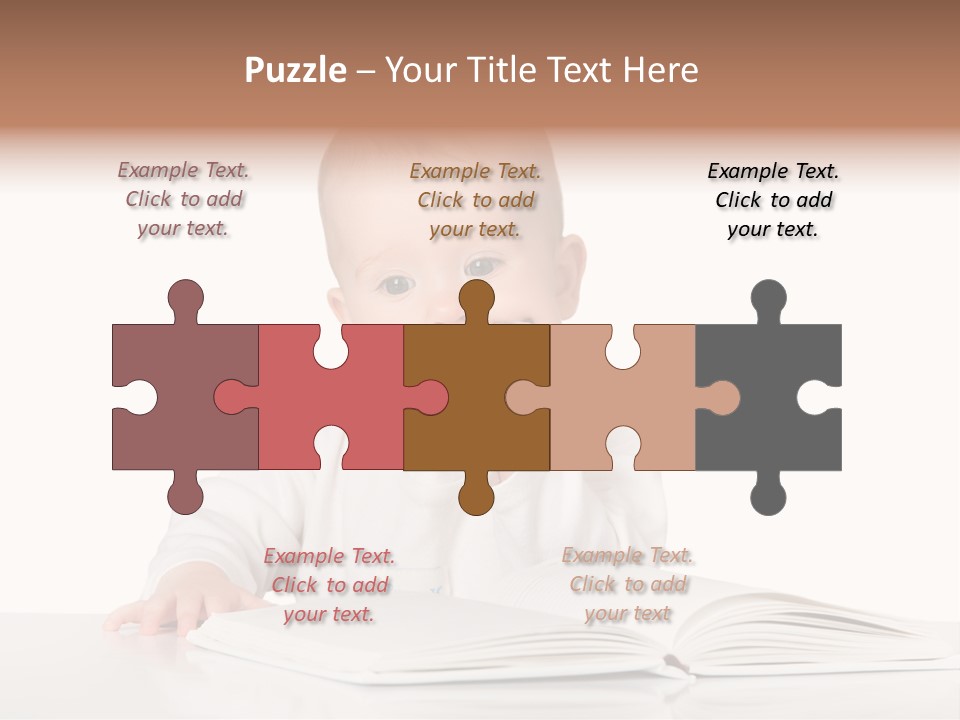 Isolated Infant Human PowerPoint Template