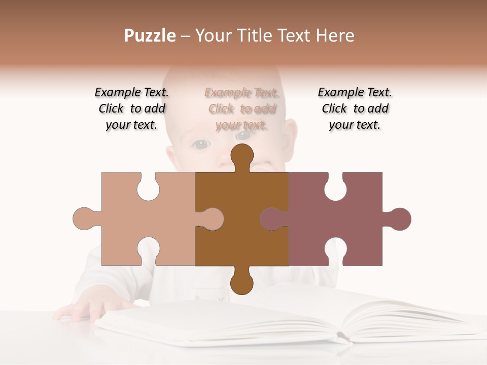 Isolated Infant Human PowerPoint Template