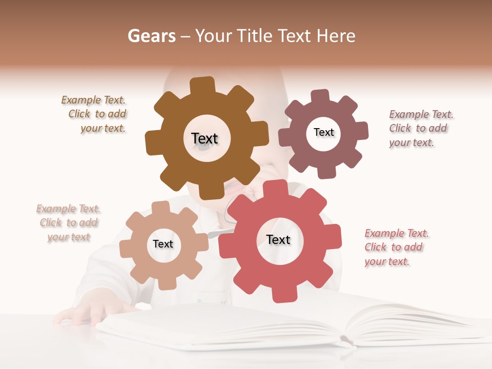 Isolated Infant Human PowerPoint Template