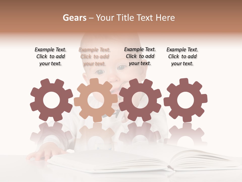 Isolated Infant Human PowerPoint Template