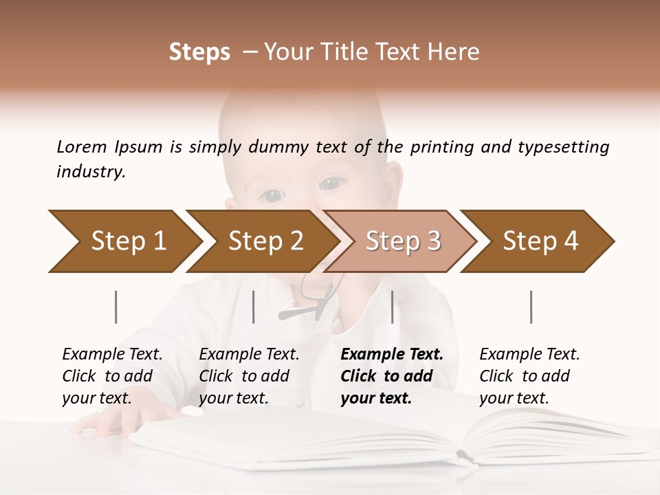 Isolated Infant Human PowerPoint Template