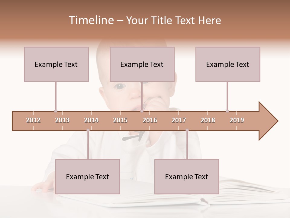 Isolated Infant Human PowerPoint Template