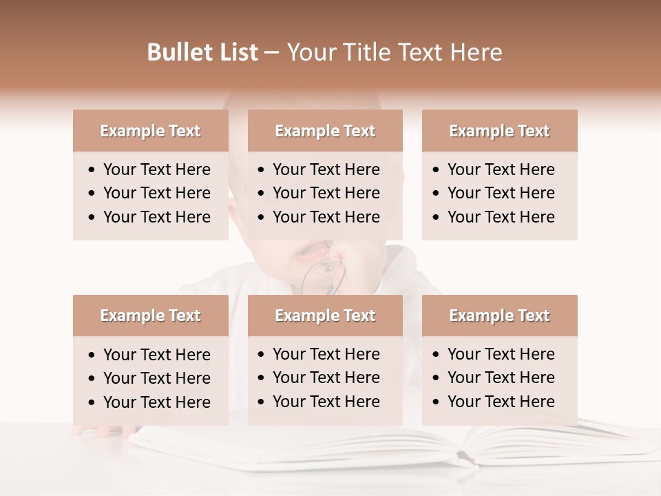 Isolated Infant Human PowerPoint Template