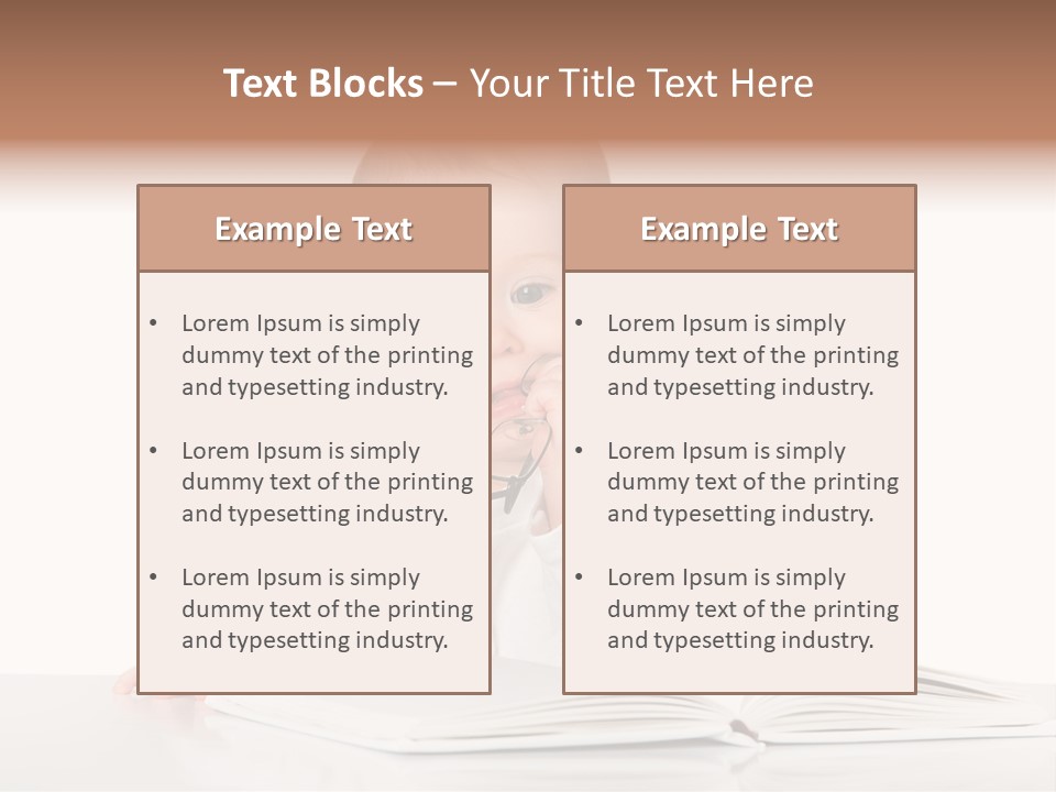 Isolated Infant Human PowerPoint Template