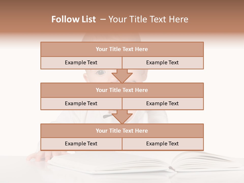 Isolated Infant Human PowerPoint Template