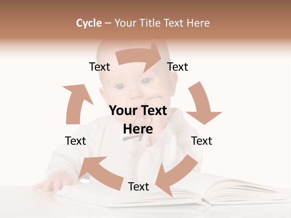 Isolated Infant Human PowerPoint Template