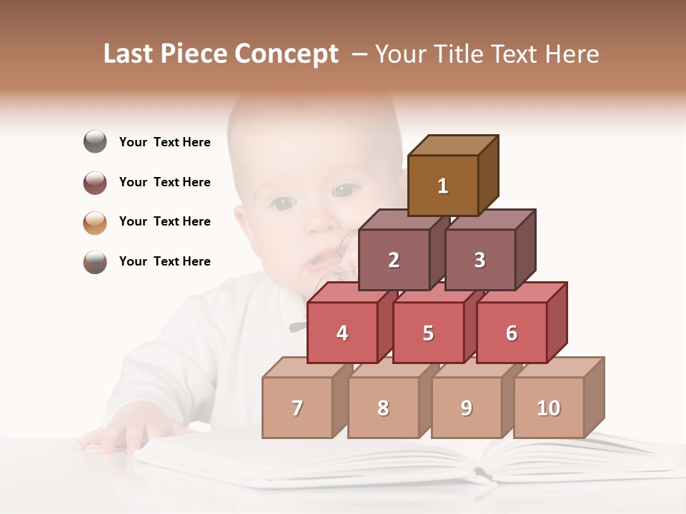 Isolated Infant Human PowerPoint Template